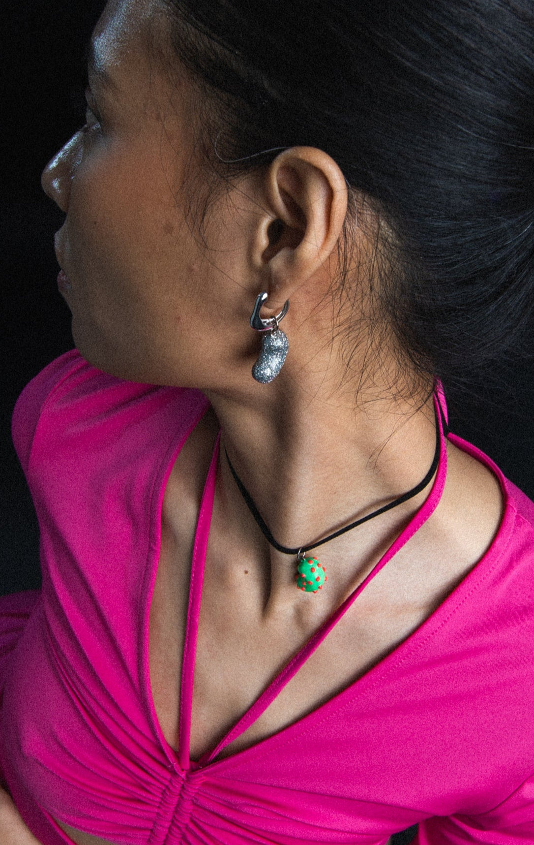 La Petit Disco Ball Earring | Yoochi Jewelry