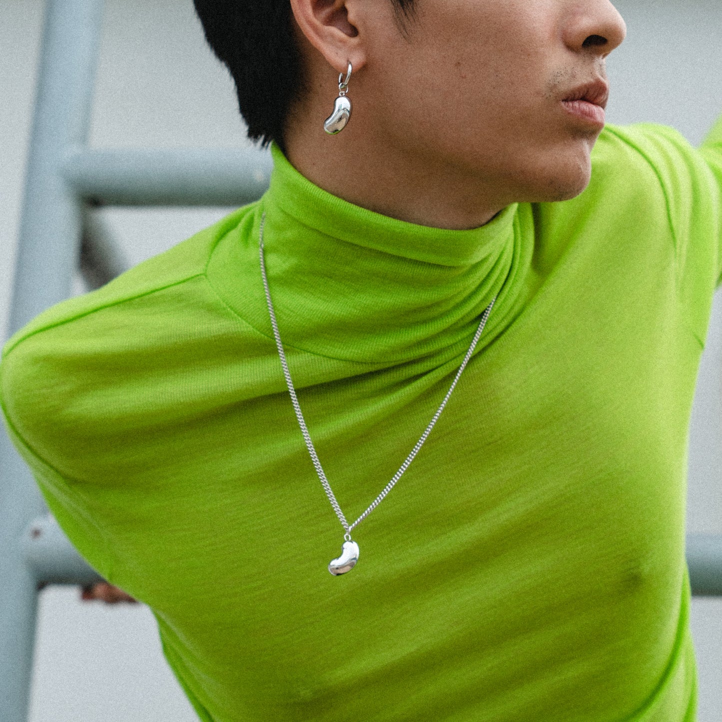 Curb Chain, Rhodium Plated Silver | Yoochi Jewelry