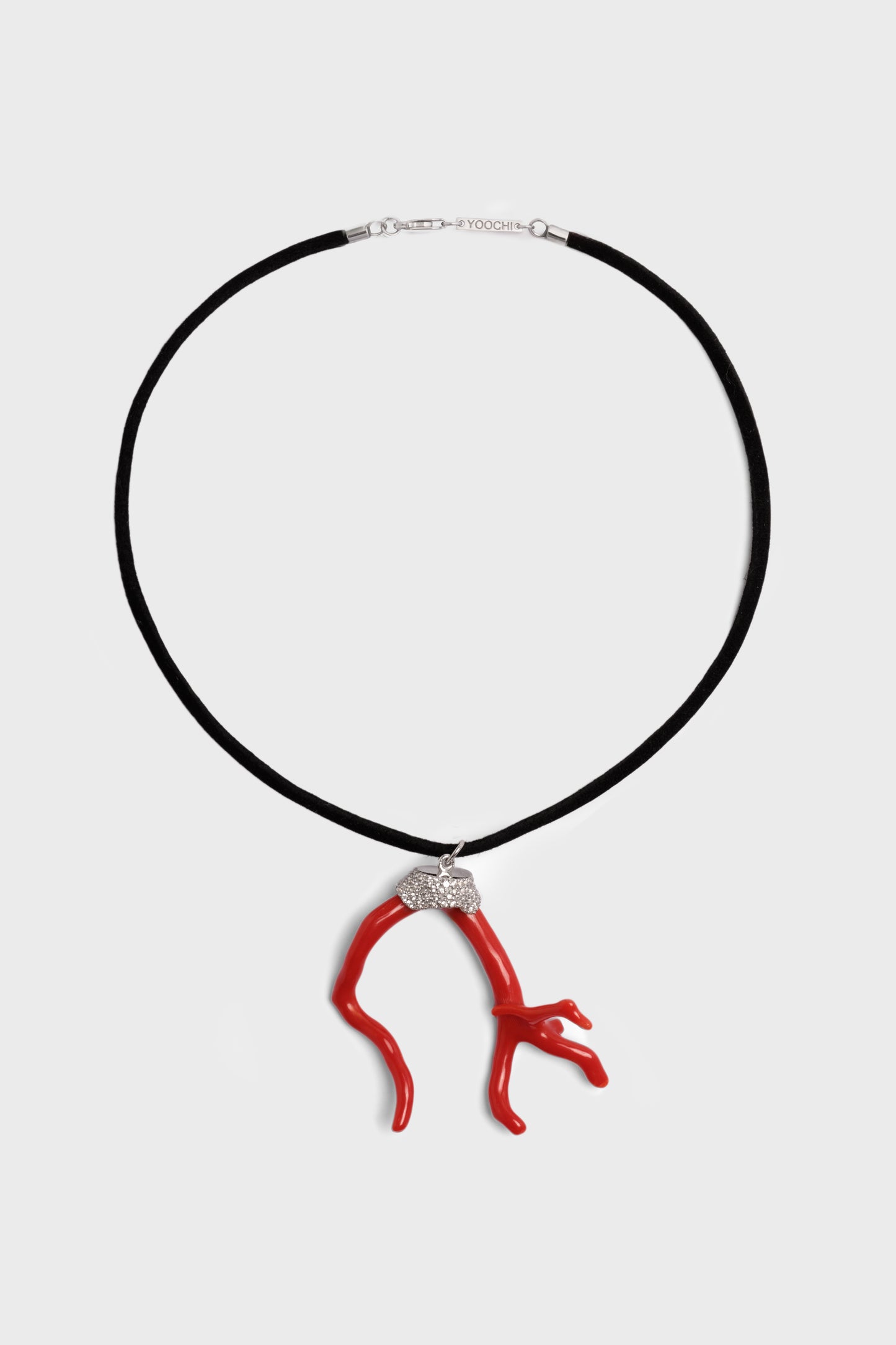 Natural Coral Pendant | Yoochi Jewelry