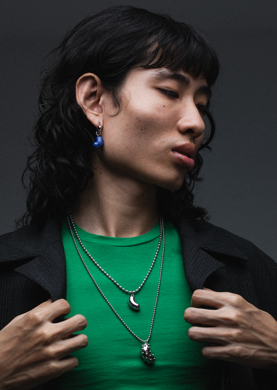 Stardust Bean Pendant | Yoochi Jewelry