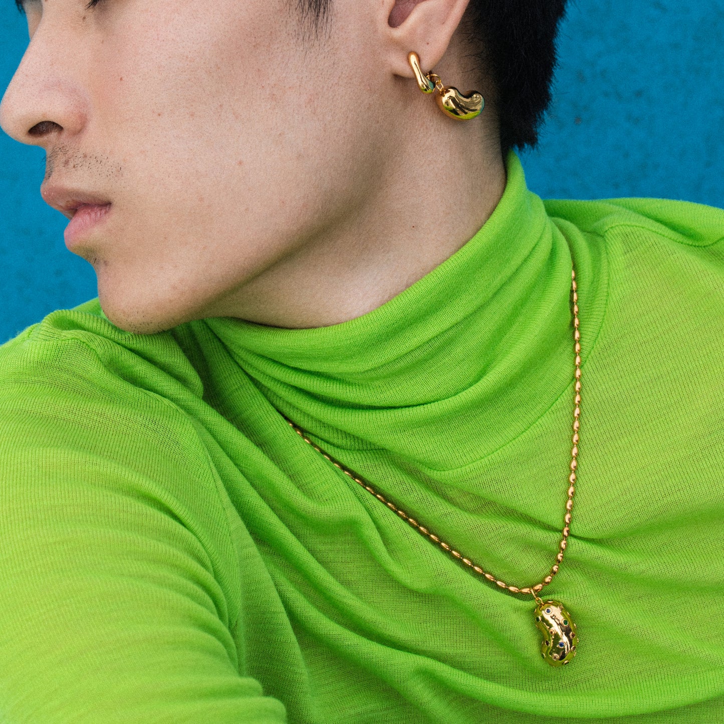 Golden Oval Chain, Gold Plated Silver | Yoochi Jewelry