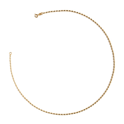 Golden Oval chain. Gold plated silver